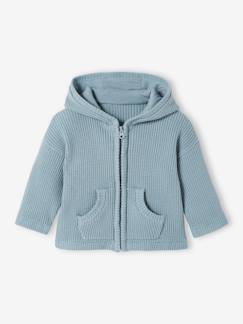 Babymode-Pullover, Strickjacken & Sweatshirts-Baby Strickjacke mit Kapuze