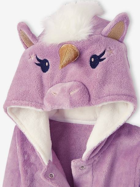 Mädchen Bademantel, Einhorn - dunkelrosa - 5