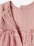 Baby Kleid, Materialmix - rosa bedruckt - 3