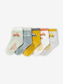 Babymode-Socken & Strumpfhosen-5er-Pack Jungen Baby Socken, Autos BASIC Oeko-Tex