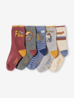 Jungenkleidung-Unterwäsche & Socken-5er-Pack bunte Jungen Socken