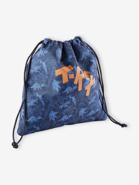 Jungen Lunchbox-Beutel, Dinos - marine bedruckt - 5