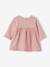 Baby Kleid, Materialmix - rosa bedruckt - 1