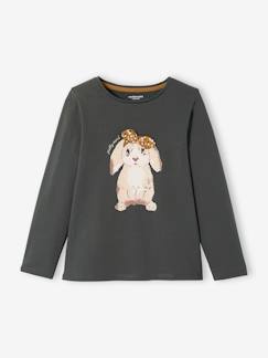 Maedchenkleidung-Shirts & Rollkragenpullover-Mädchen Shirt mit Hase