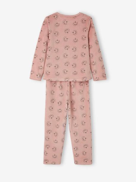 Mädchen Schlafanzug Disney Animals, Samt - rosa - 2