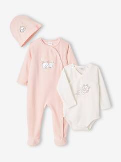 Babymode-Baby-Sets-Mädchen Baby-Set Disney ARISTOCATS MARIE: Strampler, Body & Mütze
