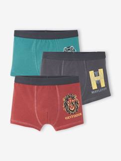 Jungenkleidung-Unterwäsche & Socken-Unterhosen & Boxershorts-3er-Pack Jungen Boxershorts HARRY POTTER Oeko-Tex