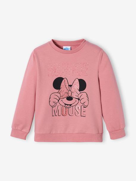 Mädchen Sweatshirt Disney MINNIE MAUS, Glitzerprint - rosa - 1