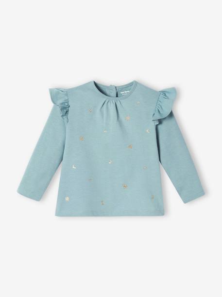 Mädchen Baby Shirt Oeko-Tex - aqua - 1
