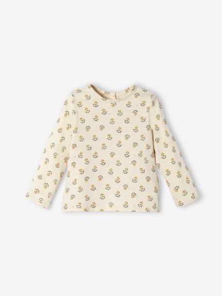 Baby Shirt mit Print - wollweiß - 1