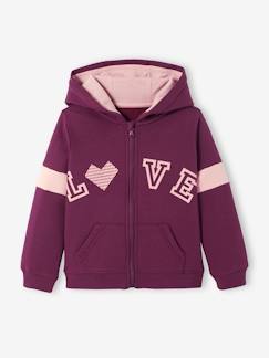 Maedchenkleidung-Pullover, Strickjacken & Sweatshirts-Sweatshirts-Mädchen Kapuzensweatjacke, bedruckt