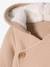 Baby Strickjacke, gefütterte Kapuze - beige+graugrün+zartrosa - 3