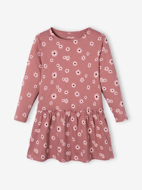 Mädchen Kleid BASIC - bordeaux bedruckt+mehrfarbig bedruckt/herzen+nachtblau bedruckt+rosa bedruckt - 15