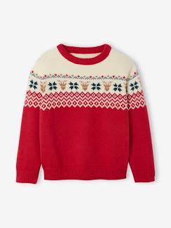 Jungenkleidung-Pullover, Strickjacken, Sweatshirts-Pullover-Capsule Collection: Kinder Weihnachtspullover, Jacquardstrick Oeko-Tex
