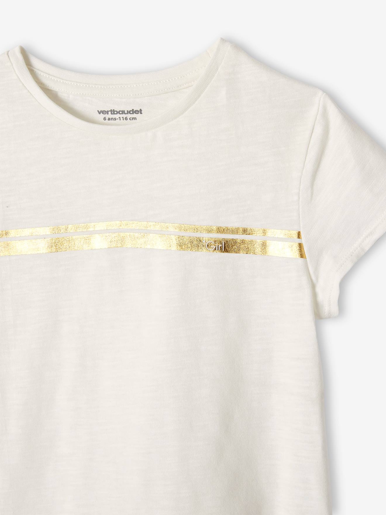 Thumbnail - Mädchen Sport-T-Shirt mit Glanzstreifen BASIC