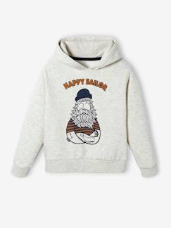 Jungenkleidung-Pullover, Strickjacken, Sweatshirts-Sweatshirts-Jungen Kapuzensweatshirt, Print vorn