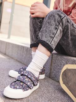 Kinderschuhe-Mädchenschuhe-Mädchen Stoff-Sneakers mit Klett