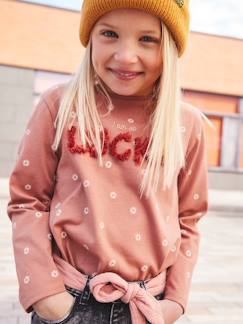 Kinderkleidung-Mädchen Shirt mit Reliefschrift