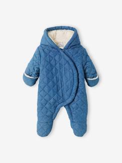 Babymode-Baby Overall aus Chambray, Wattierung Recycling-Polyester