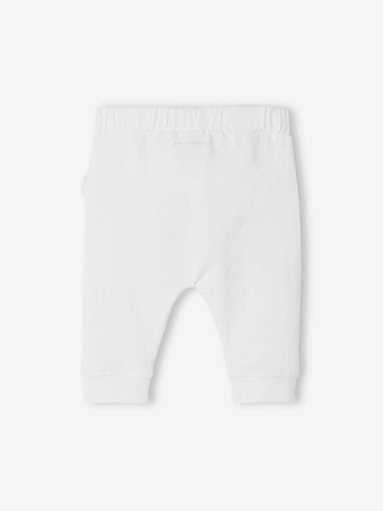 Vertbaudet Baby Hose für Neugeborene BASIC Oeko-Tex wollweiß unisex 62