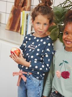 Kinderkleidung für den Herbst-Mädchen Shirt mit Message-Print