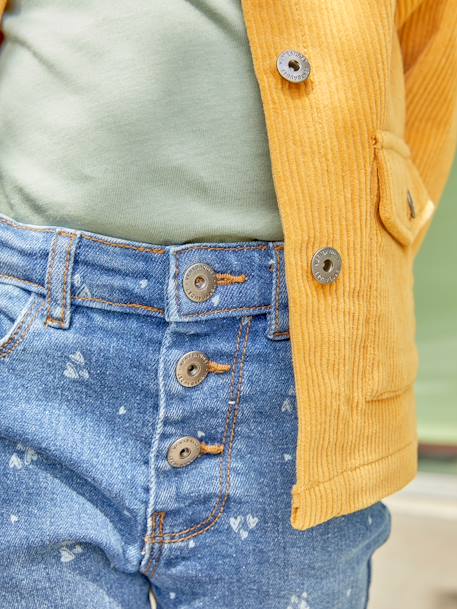 Mädchen Jeans, gerades Bein Oeko-Tex - bleached+double stone+grau - 12