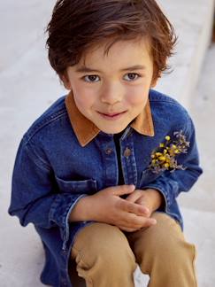 Jungenkleidung-Hemden-Jungen Hemdjacke aus Denim