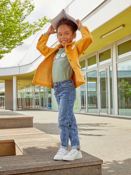 Mädchen Jeans, gerades Bein Oeko-Tex - bleached+double stone+grau - 9