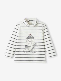 Babymode-Shirts & Rollkragenpullover-Rollkragenpullover-Baby Shirt mit Stehkragen & Print