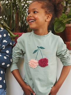 Maedchenkleidung-Shirts & Rollkragenpullover-Mädchen Shirt mit Rüschendetails