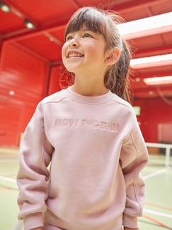 Maedchenkleidung-Pullover, Strickjacken & Sweatshirts-Sweatshirts-Mädchen Sport-Set: Sweatshirt & Jogginghose „Move together“