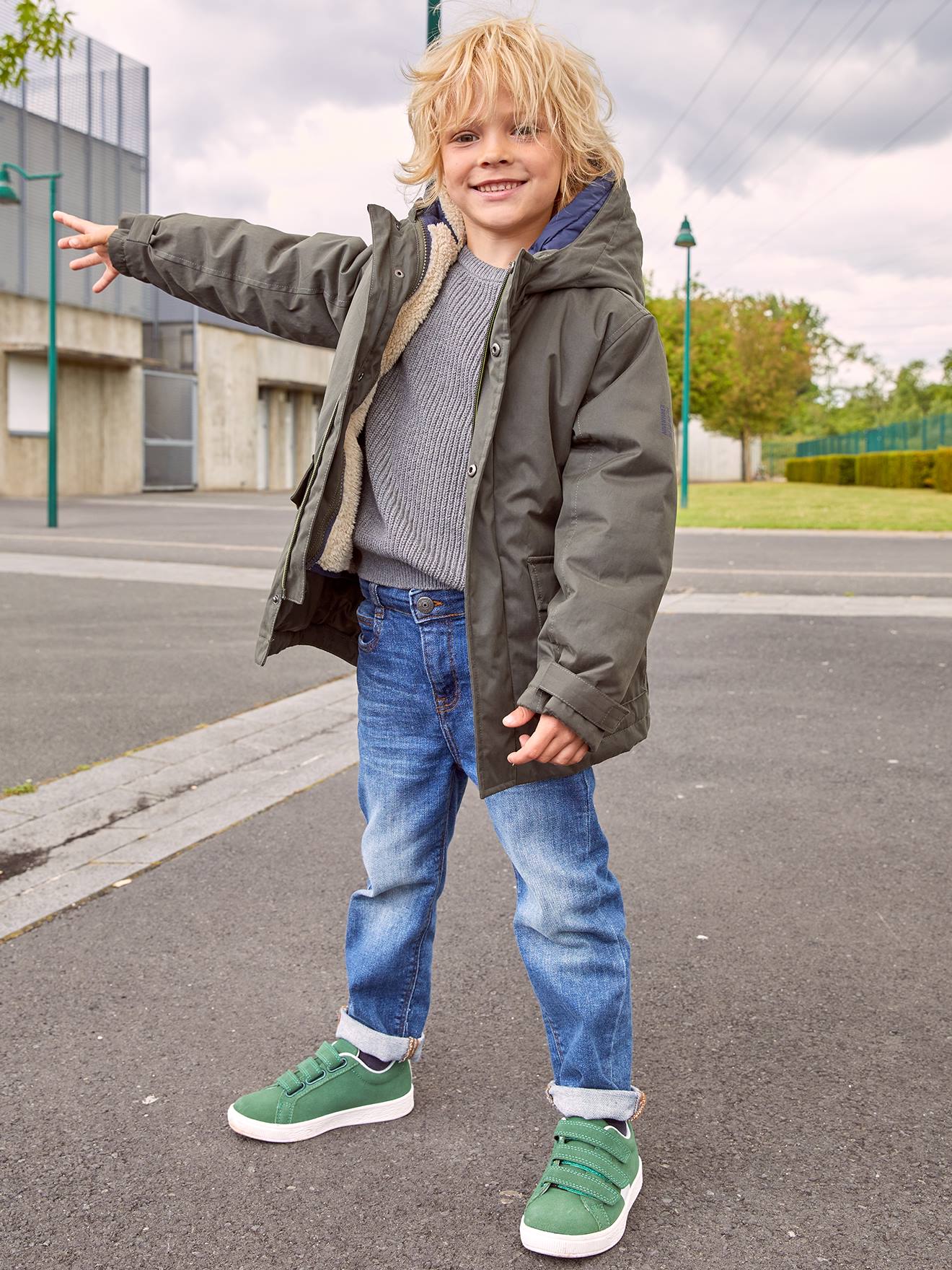 Spartoo Jungen Kleidung Jacken & Mäntel Mäntel Parkas Kinder-Parkas BACK TO SCHOOL JACKET jungen 