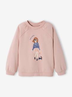 Maedchenkleidung-Pullover, Strickjacken & Sweatshirts-Mädchen Sweatshirt mit gerüschten Ärmeln