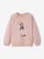 Mädchen Sweatshirt mit gerüschten Ärmeln - beige+rosa - 8