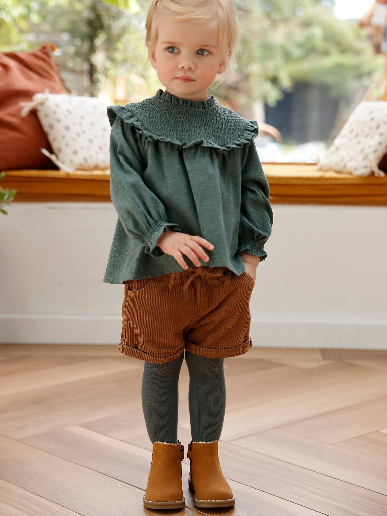 Mädchen Baby Cord-Shorts