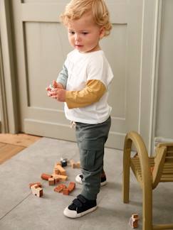 Babymode-Hosen & Jeans-Baby Cargohose aus Sweatware Oeko-Tex