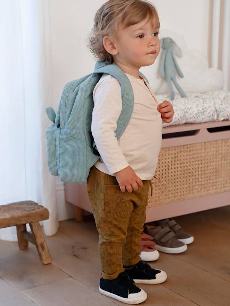 Jungen Baby Henley-Shirt BASIC, personalisierbar - nachtblau+rostbraun+sand - 18