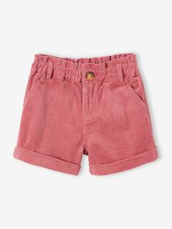 Maedchenkleidung-Shorts & Bermudas-Mädchen Paperbag-Shorts, Bundweite verstellbar