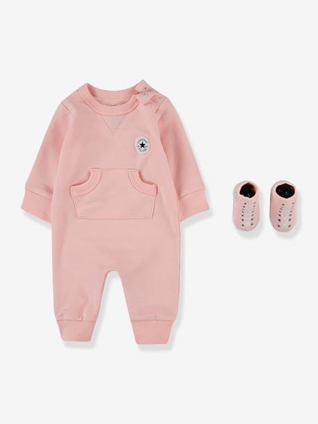 2-teiliges Baby-Set „Lil Chuck“ CONVERSE: Kurzoverall & Socken - zartrosa - 1