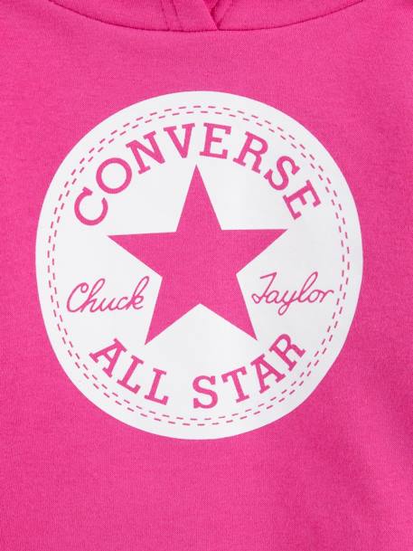 Kinder Kapuzensweatshirt „Chuck Patch Cropped Hoodie“ CONVERSE - grau+rosa - 8