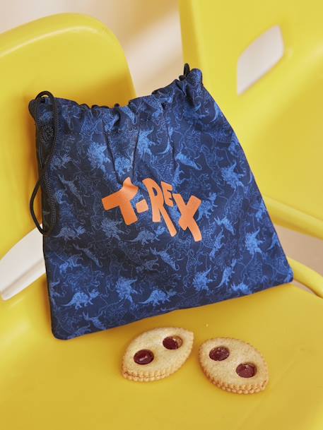 Jungen Lunchbox-Beutel, Dinos - marine bedruckt - 7