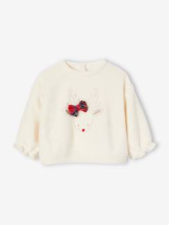 Babymode-Pullover, Strickjacken & Sweatshirts-Baby Plüsch-Sweatshirt, Rentier