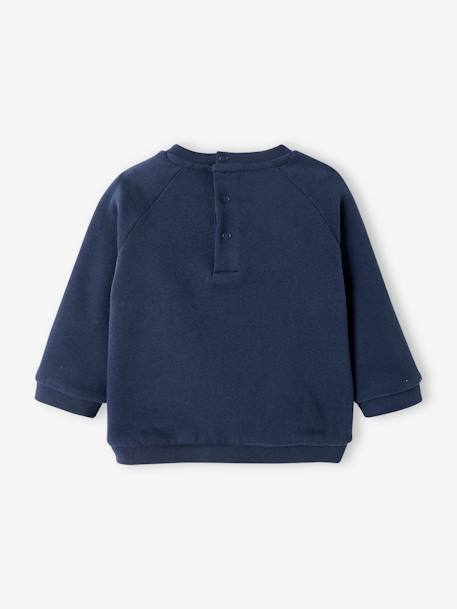 Baby Sweatshirt, personalisierbar - altrosa+marine - 9