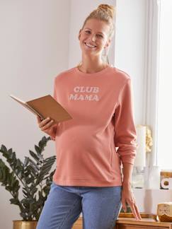 Umstandsmode-Sportmode-Sweatshirt für Schwangerschaft und Stillzeit