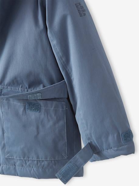 Jungen 3-in-1-Jacke mit Recycling-Polyester - braun+dunkelblau+khaki+marine - 16