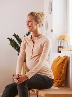 Umstandsmode-Umstandsshirts-Henley-Shirt, Schwangerschaft & Stillzeit