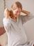 Sweatkleid für Schwangerschaft & Stillzeit - grau meliert - 5