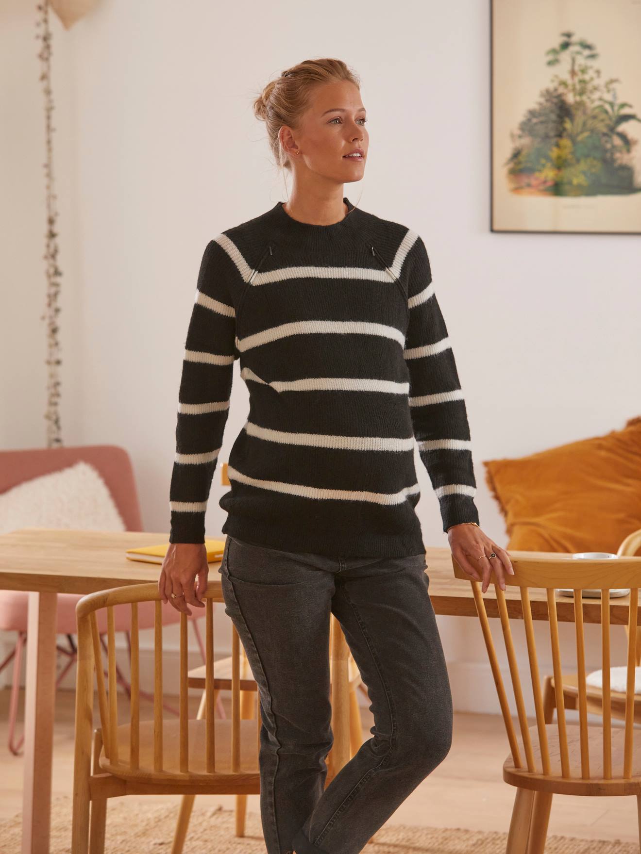 Thumbnail - Strickpullover für Schwangerschaft & Stillzeit