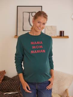 Umstandsmode-Sweatshirt für Schwangerschaft und Stillzeit, Schriftzug Oeko Tex®
