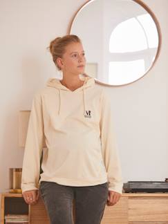 Umstandsmode-Stillmode-Kapuzensweatshirt für Schwangerschaft & Stillzeit